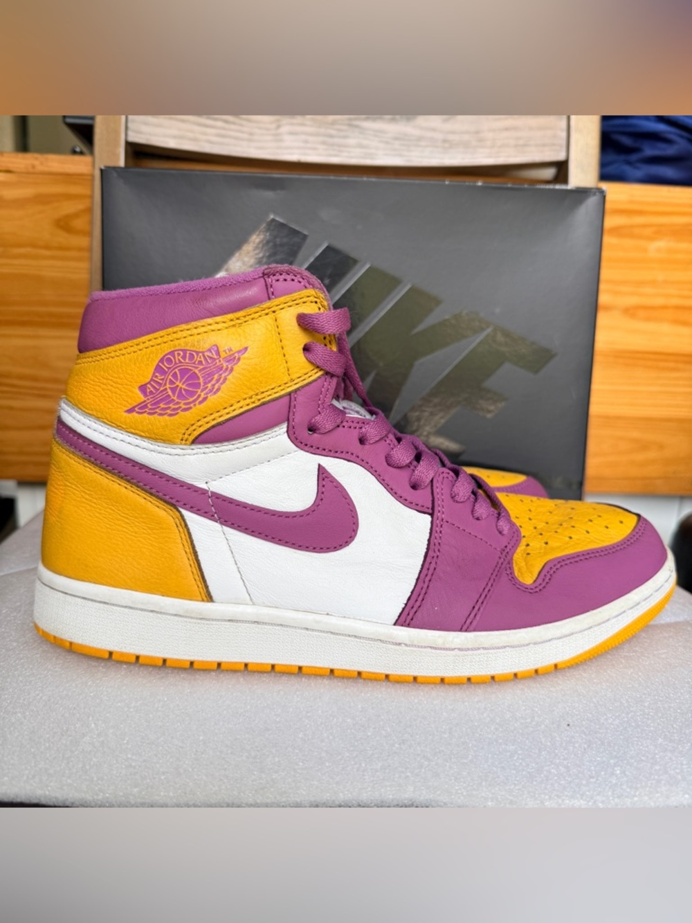 Jordan 1 Retro High OG Brotherhood shoes  10.5 for men